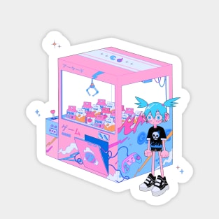 Arcade Girl (transparent) Sticker